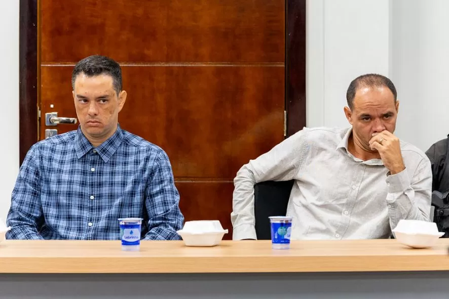 Os irmãos Romero e Rodrigo Xavier Mengarde, que foram condenados - Foto: Alair Ribeiro/TJMT