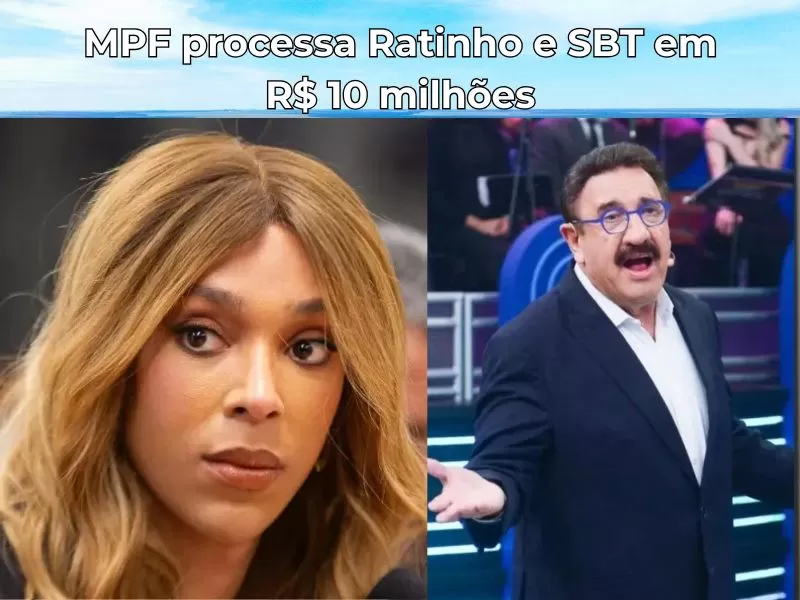 MPF processa Ratinho e SBT em R$ 10 milhões por falas transfóbicas contra a deputada Erika Hilton