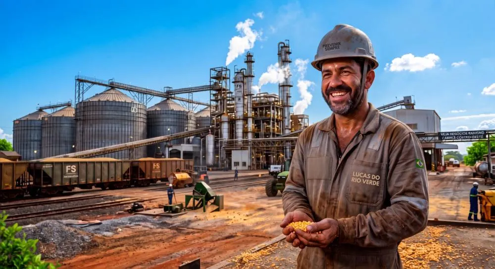 A locomotiva do Centro-Oeste: Lucas do Rio Verde lidera ranking da Veja e dá aula de gestão e industrialização ao Brasil. Foto: Ilustração gerada por IA